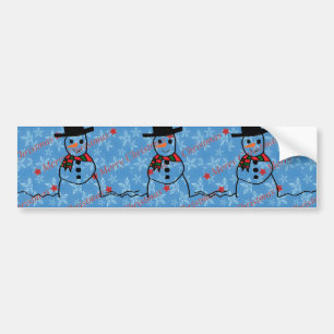 Snowman Bumper Sticker