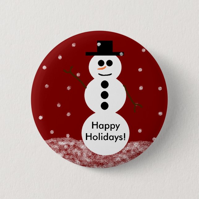 Snowman Button (Front)