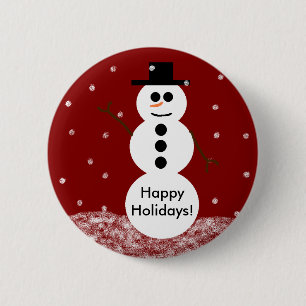 Snowman Button