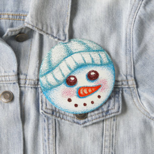 Snowman Button