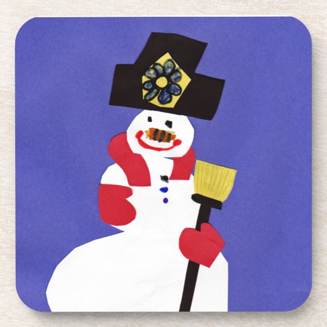 Snowman by VictoriaShaylee Coaster (Front)