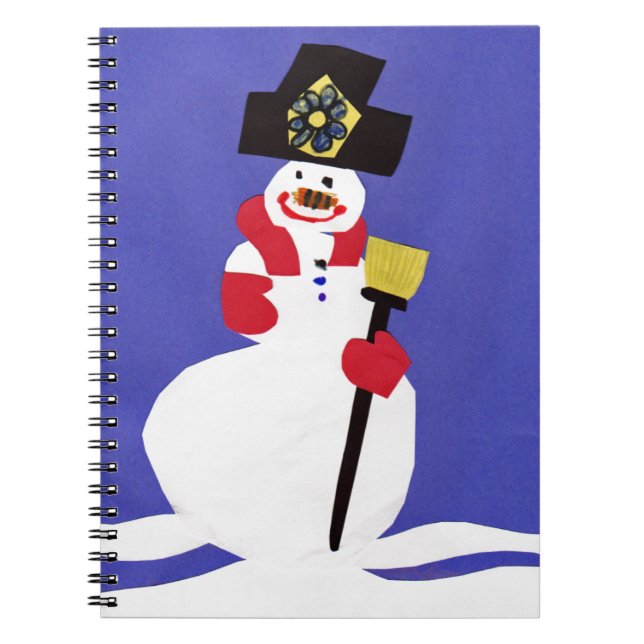 Snowman by VictoriaShaylee Notebook (Front)