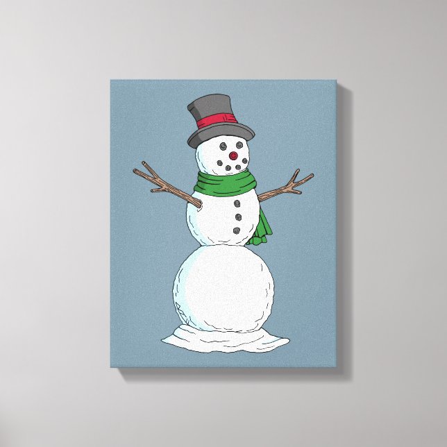 Snowman Canvas Print (Front)