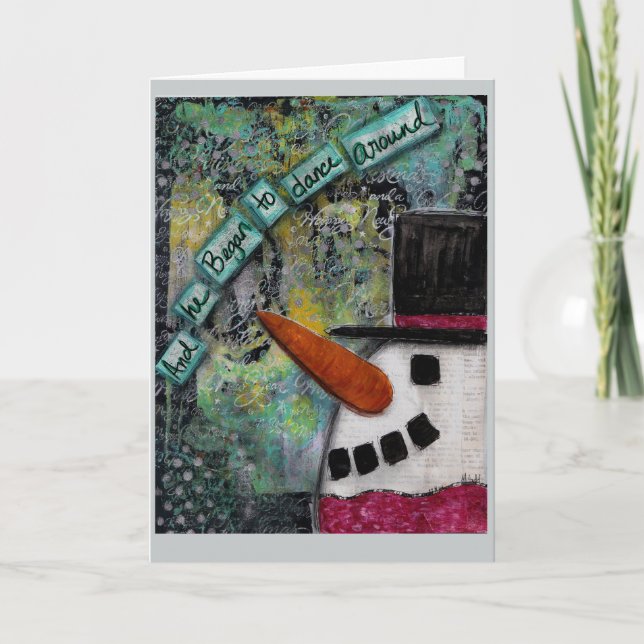 Snowman Card - Enchanting (Front)