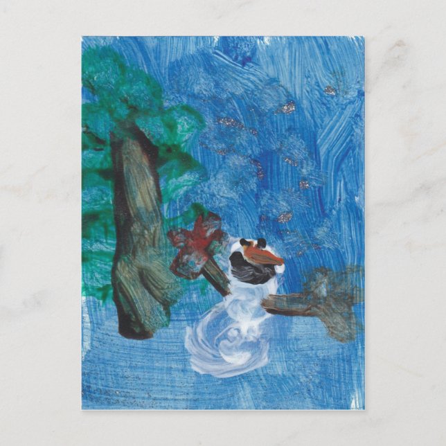 Snowman_Card Postcard (Front)