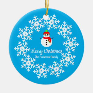 Snowman Ceramic Decoration