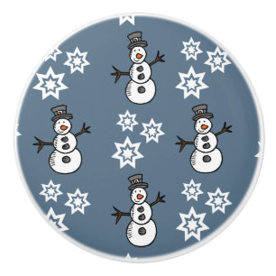 Snowman Ceramic Knob