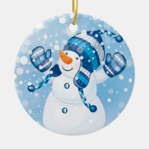Snowman Ceramic Tree Decoration