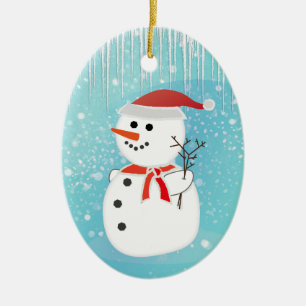 Snowman Ceramic Tree Decoration