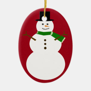 Snowman Ceramic Tree Decoration