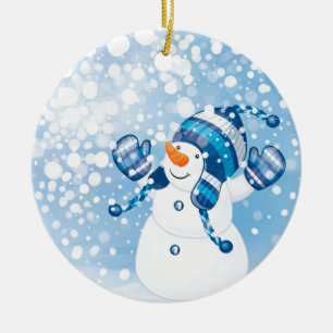 Snowman Ceramic Tree Decoration