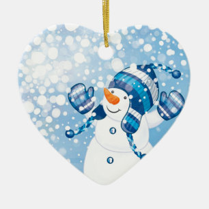 Snowman Ceramic Tree Decoration