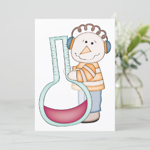 Snowman Checking The Temperature Invitation