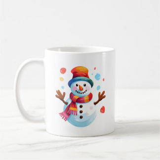 Snowman - Cheerful Snowman for Christmas Holiday Coffee Mug