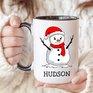 Snowman Childrens Hot Chocolate Christmas eve Gift Mug