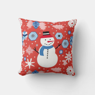 Snowman Chillin' Cushion