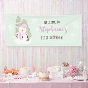 Snowman Christmas Banner