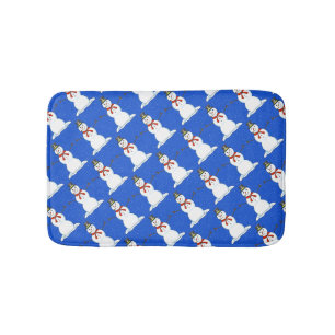 Snowman Christmas Bath Mat