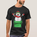 Snowman Christmas Box T-Shirt<br><div class="desc">This design is the perfect gift for a birthday,  Christmas and other celebrations. It is suitable for women,  men and kids.</div>