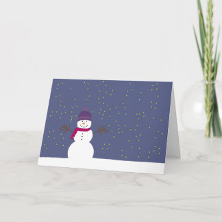 Snowman Christmas card