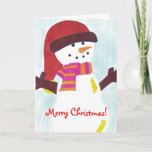 Snowman Christmas Card