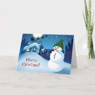 Snowman Christmas card