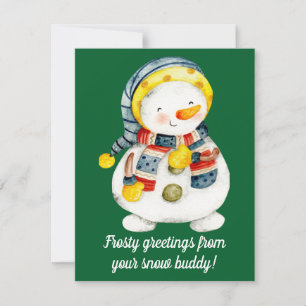 Snowman Christmas Card