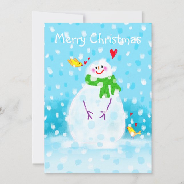 Snowman Christmas Card (Front)