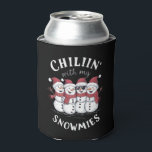 Snowman Christmas Chillin With My Snowmies Gift  Can Cooler<br><div class="desc">Snowman Christmas Chillin With My Snowmies Gift</div>