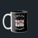 Snowman Christmas Chillin With My Snowmies Gift  Two-Tone Coffee Mug<br><div class="desc">Snowman Christmas Chillin With My Snowmies Gift</div>