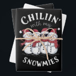 Snowman Christmas Chillin With My Snowmies Gift  Wrapping Paper Sheet<br><div class="desc">Snowman Christmas Chillin With My Snowmies Gift</div>