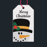 Snowman Christmas  Gift Tags<br><div class="desc">This adorable snowman gift tag will add a touch of holiday charm to your gift giving. The back can be personalised with your desired names if you choose. Design includes copyright material of Cricut.</div>