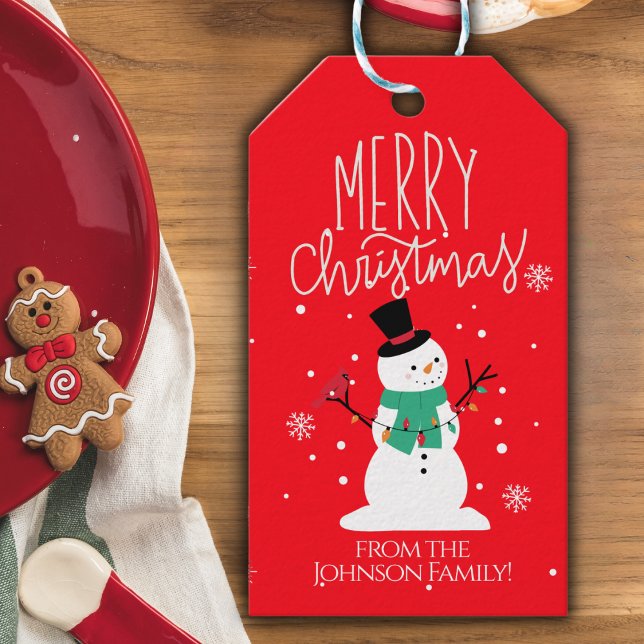 Snowman Christmas Gift Tags (Creator Uploaded)