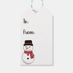 Snowman Christmas  Gift Tags