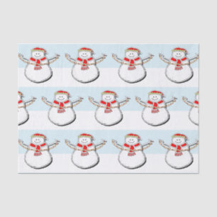 Snowman Christmas Holiday Tissue Paper