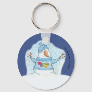Snowman-Christmas Is “Snow” Close Key Ring