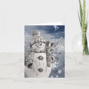 Snowman Christmas Music Holiday Card