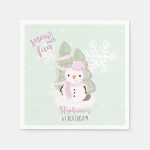 Snowman Christmas Napkins