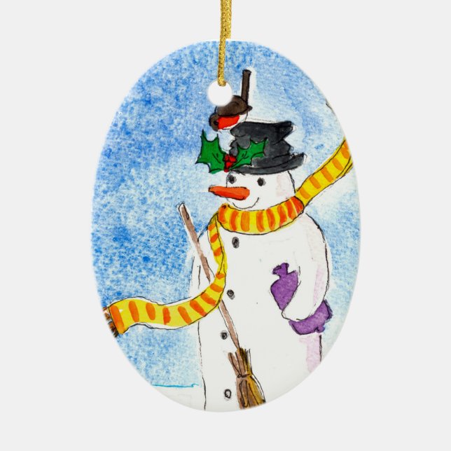Snowman Christmas Ornament (Front)