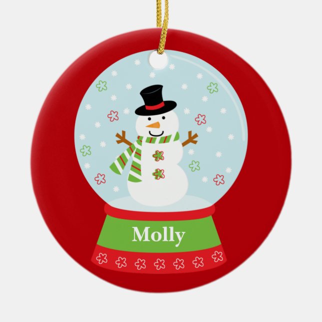 Snowman Christmas Ornament (Front)