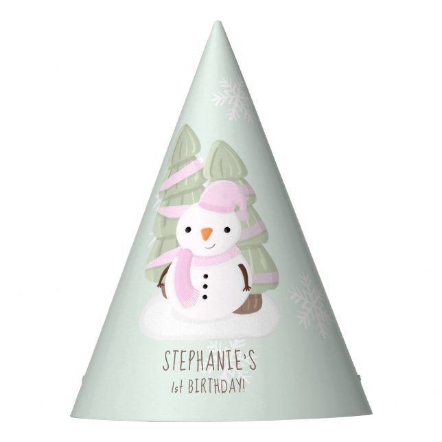 Snowman Christmas Party Hat (Front)