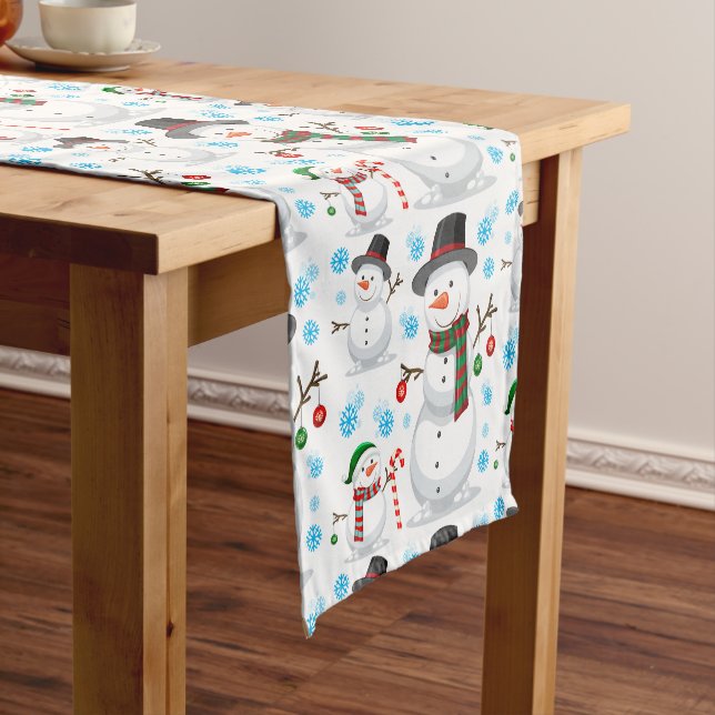 Snowman Christmas  Short Table Runner (In Situ)