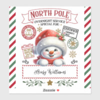 Snowman Christmas Special Delivery From Sant