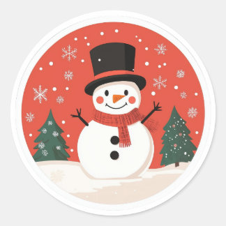Snowman Christmas Sticker | Festive Winter Sticker