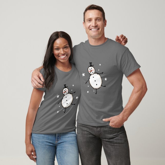 Snowman Christmas T-Shirt (Unisex)