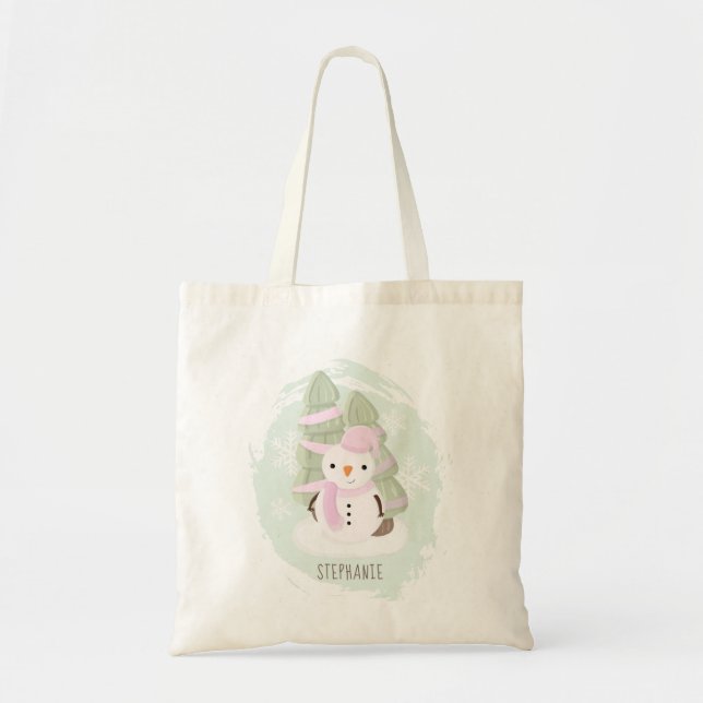 Snowman Christmas Tote Bag (Front)