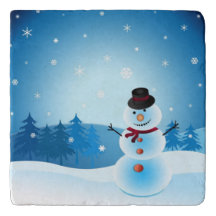 Snowman Christmas Trivet