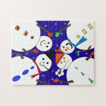 Snowman Christmas Winter Puzzle