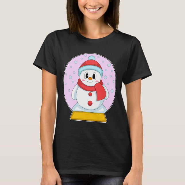 Snowman Christmas Winter time T-Shirt (Front)