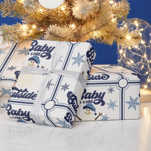 Snowman Christmas Wrapping Paper (Holidays)